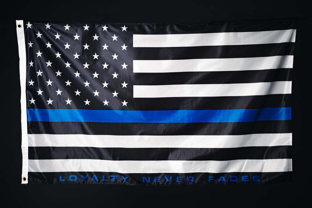 LOYALTY Flag - Thin Blue Line – Loyalty Never Fades